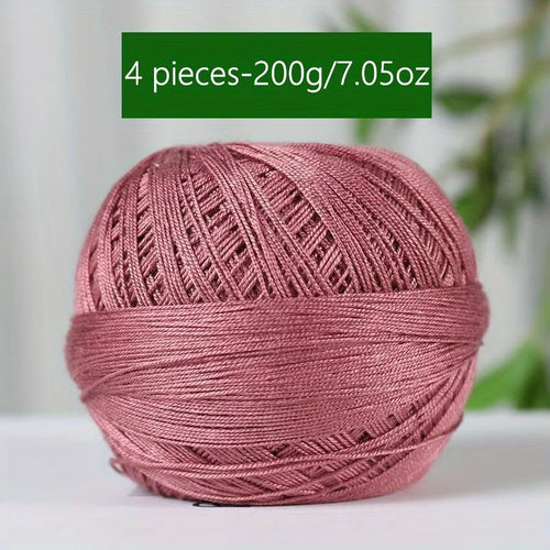 1PC Premium Mercerized Silk Lace Yarn Bundle-Soft, Durable, Vibrant