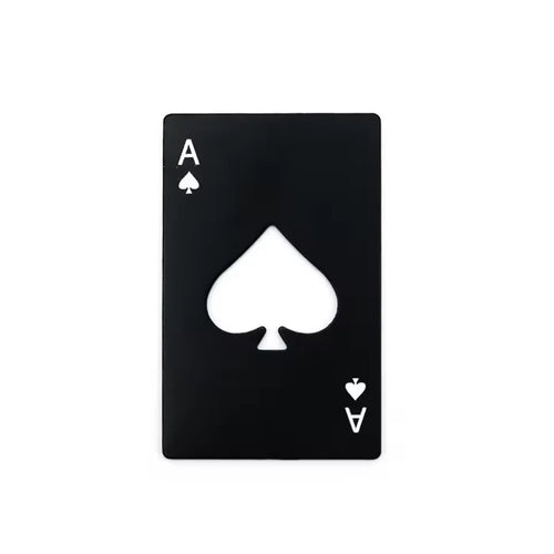 Stainless Steel Spades A Winemaker Bottle Opener Playing Cards Bottle