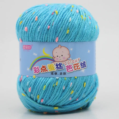 High Quality Worsted Wool Thread Colorful Eco-dyed Needlework Baby
