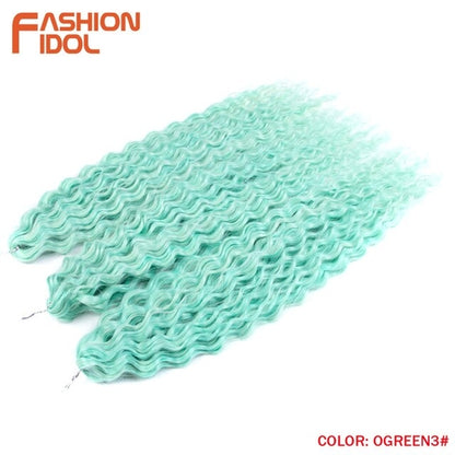 Synthetic Curly Hair 24 Inch Water Wave - Synthetic Braiding Hair(for