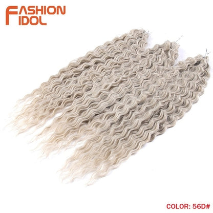 Synthetic Curly Hair 24 Inch Water Wave - Synthetic Braiding Hair(for