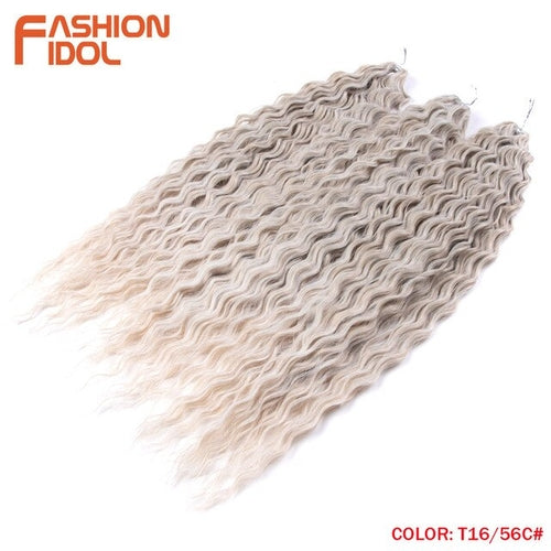 Synthetic Curly Hair 24 Inch Water Wave - Synthetic Braiding Hair(for