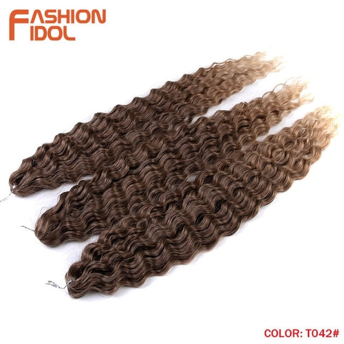 Synthetic Curly Hair 24 Inch Water Wave - Synthetic Braiding Hair(for