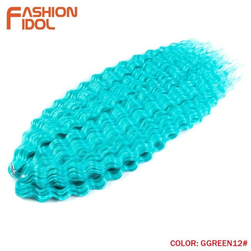 Synthetic Curly Hair 24 Inch Water Wave - Synthetic Braiding Hair(for