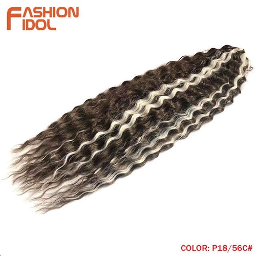 Synthetic Curly Hair 24 Inch Water Wave - Synthetic Braiding Hair(for