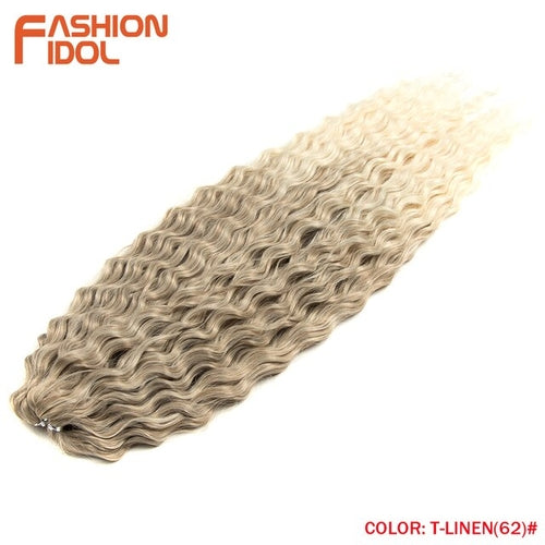 Synthetic Curly Hair 24 Inch Water Wave - Synthetic Braiding Hair(for