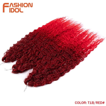 Synthetic Curly Hair 24 Inch Water Wave - Synthetic Braiding Hair(for