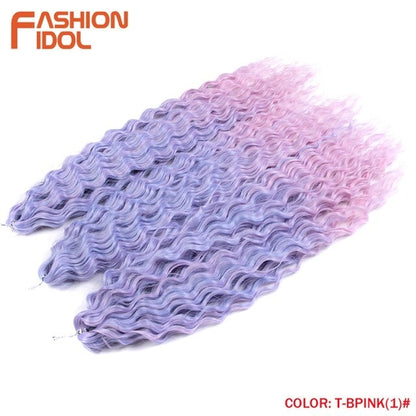 Synthetic Curly Hair 24 Inch Water Wave - Synthetic Braiding Hair(for