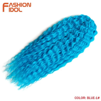 Synthetic Curly Hair 24 Inch Water Wave - Synthetic Braiding Hair(for