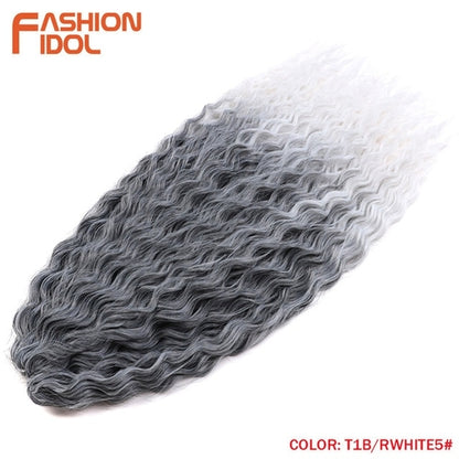Synthetic Curly Hair 24 Inch Water Wave - Synthetic Braiding Hair(for