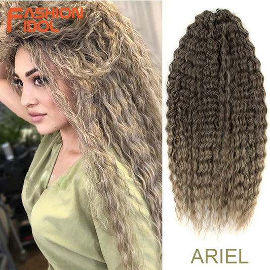 Synthetic Curly Hair 24 Inch Water Wave - Synthetic Braiding Hair(for