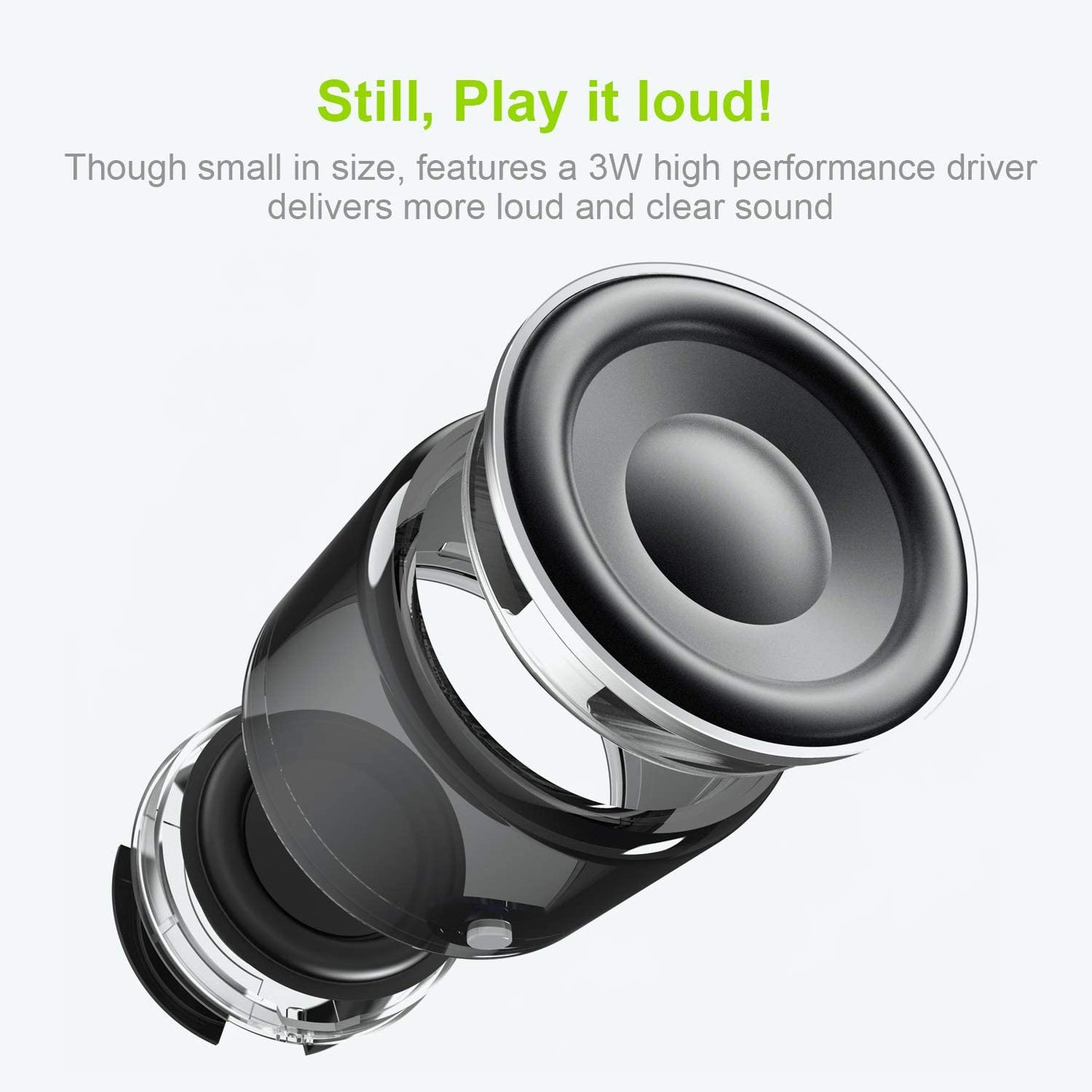Ewa A106 Pro Mini Bluetooth Speaker With Custom Bass Radiator, Ipx7