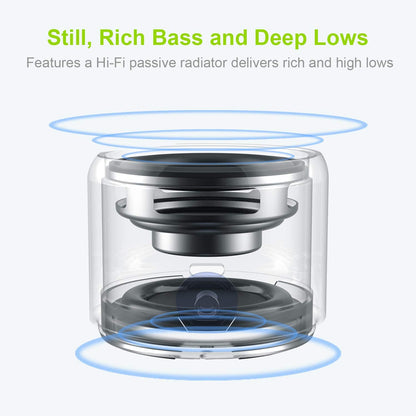 Ewa A106 Pro Mini Bluetooth Speaker With Custom Bass Radiator, Ipx7