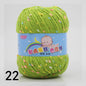 50g Colored Dot Silk Fancy Wool High Quality Baby Cotton Cashmere Yarn