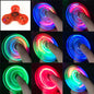 Luminous LED light Fidget Spinner Hand Top Spinners Glow in Dark Light