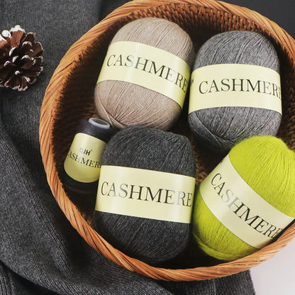 QJH 50+20g Cashmere Yarn Knitting Hand-knitted High-grade Worsted