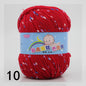 50g Colored Dot Silk Fancy Wool High Quality Baby Cotton Cashmere Yarn