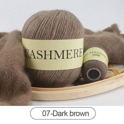 QJH 50+20g Cashmere Yarn Knitting Hand-knitted High-grade Worsted