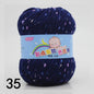 50g Colored Dot Silk Fancy Wool High Quality Baby Cotton Cashmere Yarn