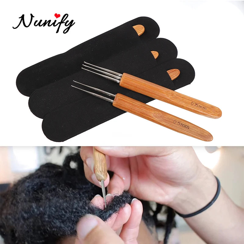 0.5Mm 0.75Mm Dreadlock Needle Crochet Hook For Dread Hair Dreadlocks