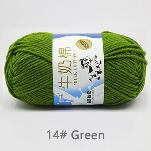 50Gram/Set Milk Cotton Yarn Crochet Line High-quality 5 Strand Milk