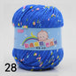50g Colored Dot Silk Fancy Wool High Quality Baby Cotton Cashmere Yarn