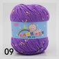 50g Colored Dot Silk Fancy Wool High Quality Baby Cotton Cashmere Yarn