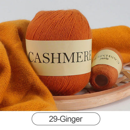 QJH 50+20g Cashmere Yarn Knitting Hand-knitted High-grade Worsted