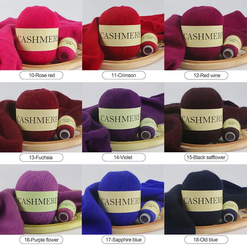 QJH 50+20g Cashmere Yarn Knitting Hand-knitted High-grade Worsted