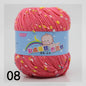 50g Colored Dot Silk Fancy Wool High Quality Baby Cotton Cashmere Yarn