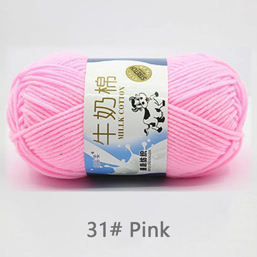 50Gram/Set Milk Cotton Yarn Crochet Line High-quality 5 Strand Milk