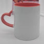 DIY Customized 350ML 12oz Ceramic Mug Heart Handle Type Personalized