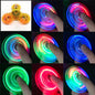 Luminous LED light Fidget Spinner Hand Top Spinners Glow in Dark Light