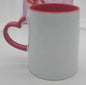 DIY Customized 350ML 12oz Ceramic Mug Heart Handle Type Personalized