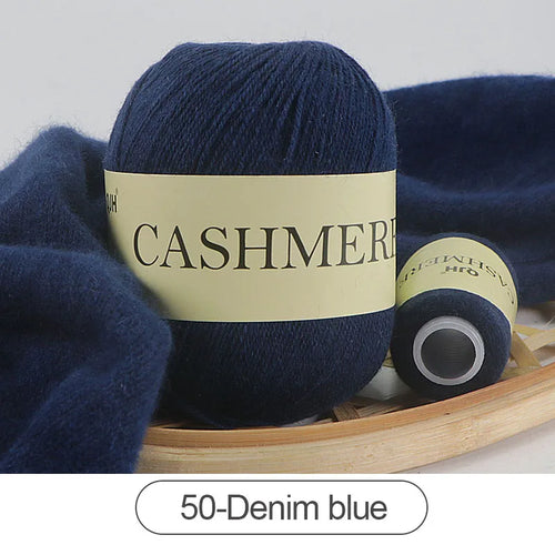 QJH 50+20g Cashmere Yarn Knitting Hand-knitted High-grade Worsted