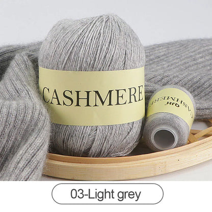 QJH 50+20g Cashmere Yarn Knitting Hand-knitted High-grade Worsted