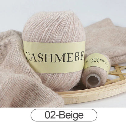 QJH 50+20g Cashmere Yarn Knitting Hand-knitted High-grade Worsted