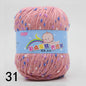 50g Colored Dot Silk Fancy Wool High Quality Baby Cotton Cashmere Yarn