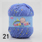 50g Colored Dot Silk Fancy Wool High Quality Baby Cotton Cashmere Yarn