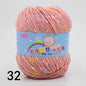 50g Colored Dot Silk Fancy Wool High Quality Baby Cotton Cashmere Yarn
