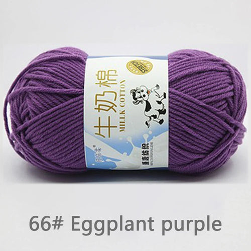 50Gram/Set Milk Cotton Yarn Crochet Line High-quality 5 Strand Milk