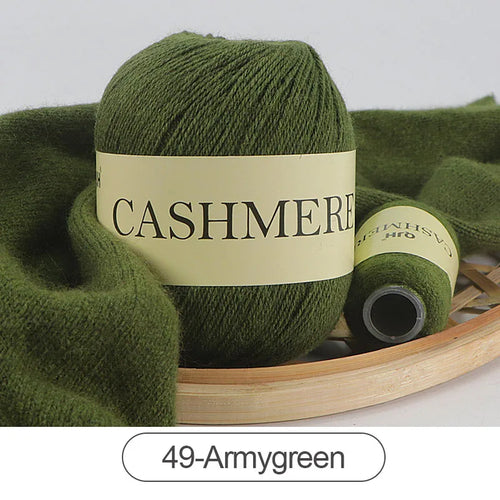 QJH 50+20g Cashmere Yarn Knitting Hand-knitted High-grade Worsted