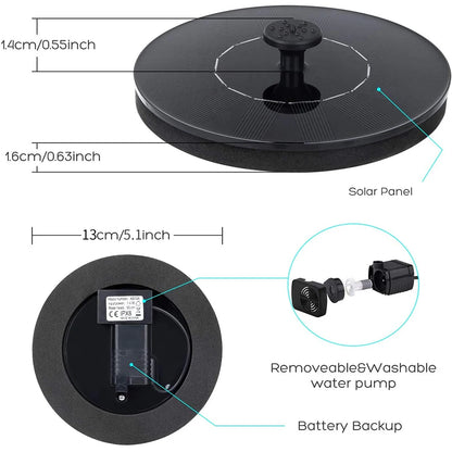 Waterfall Fountain Mini Solar Water Fountain Pool Pond Garden