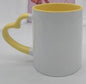 DIY Customized 350ML 12oz Ceramic Mug Heart Handle Type Personalized