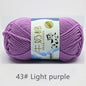 50Gram/Set Milk Cotton Yarn Crochet Line High-quality 5 Strand Milk