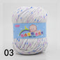 50g Colored Dot Silk Fancy Wool High Quality Baby Cotton Cashmere Yarn