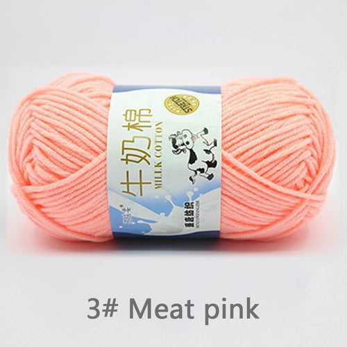 50Gram/Set Milk Cotton Yarn Crochet Line High-quality 5 Strand Milk