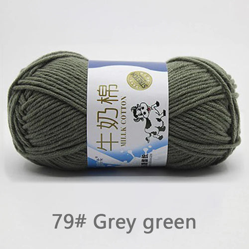 50Gram/Set Milk Cotton Yarn Crochet Line High-quality 5 Strand Milk