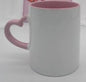 DIY Customized 350ML 12oz Ceramic Mug Heart Handle Type Personalized