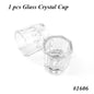 1pcs Nail Crystal Glass Nail Cup Acrylic Liquid Dappen Dish Clear Bowl